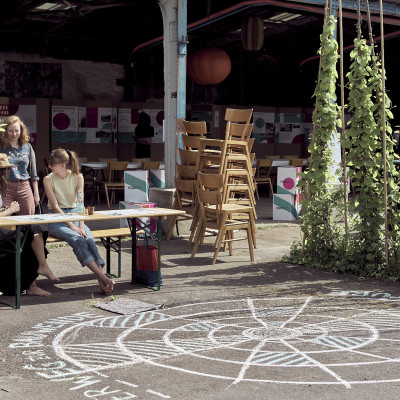 Spiel für Kinder von Architects for Future Hamburg beim Aspaltsprenger Festival für Stadtnatur 2024