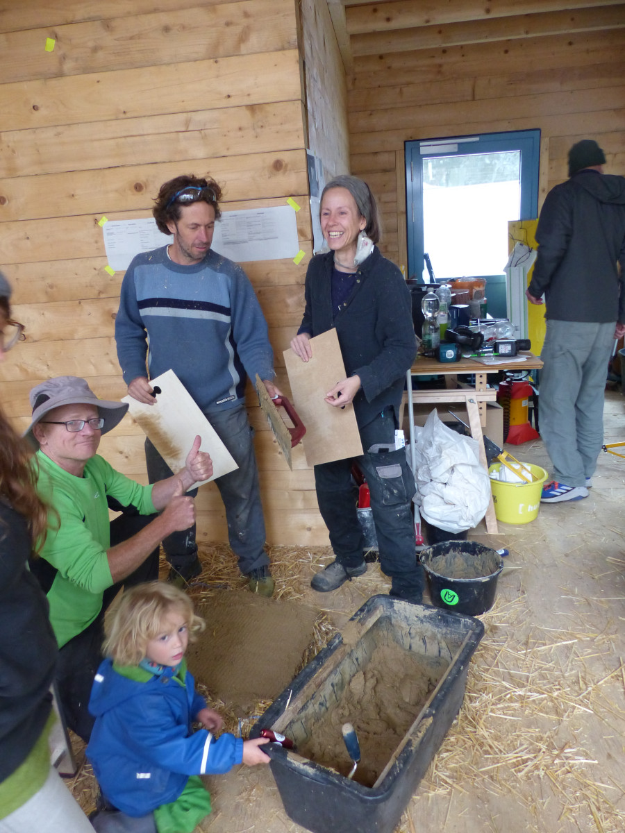 Culture Kiosk BuildWith Days Straw Bale Insulation