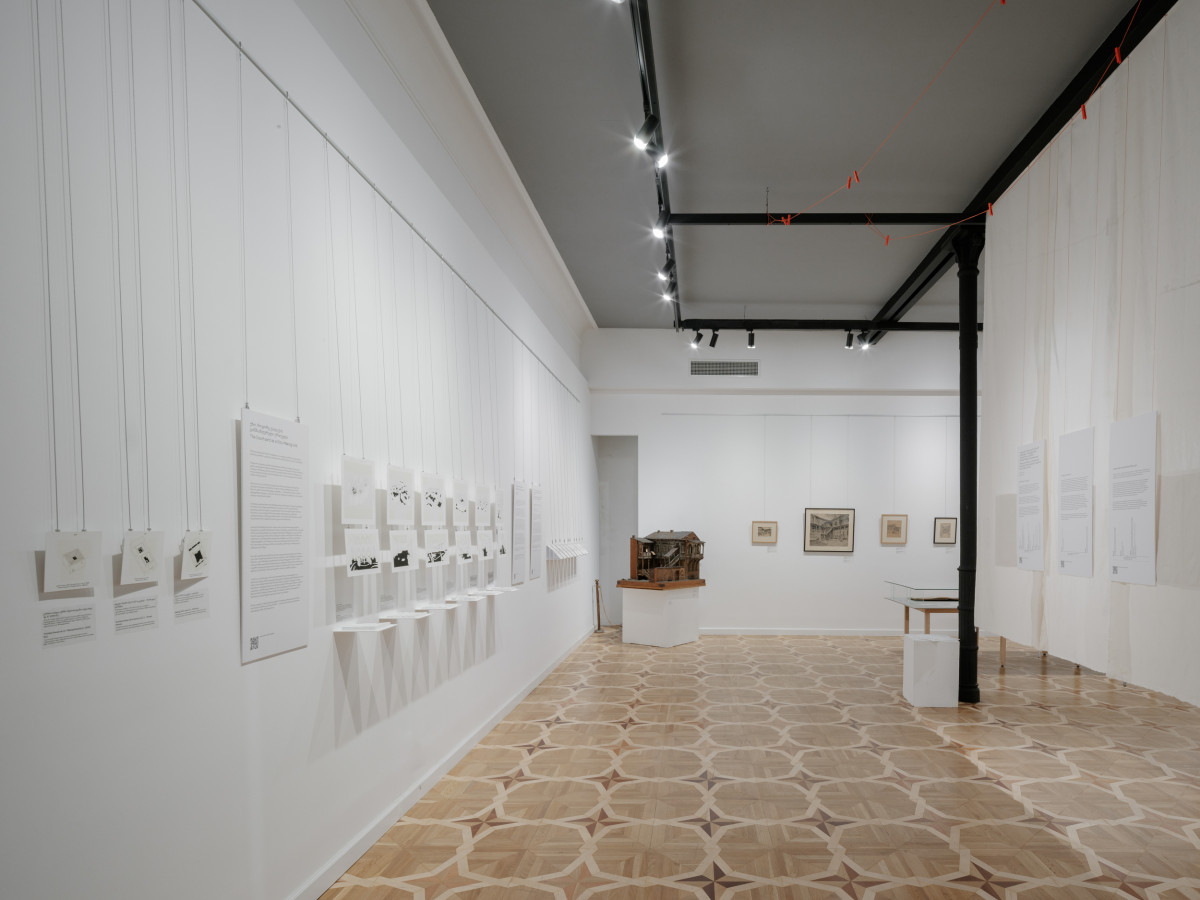 Installation view of the exhibition “Ezologia — Porous Body of Tbilisi”