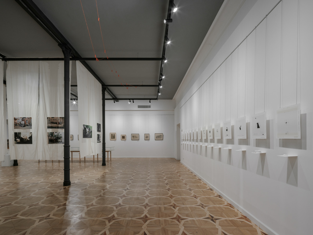 Installation view of the exhibition “Ezologia — Porous Body of Tbilisi”